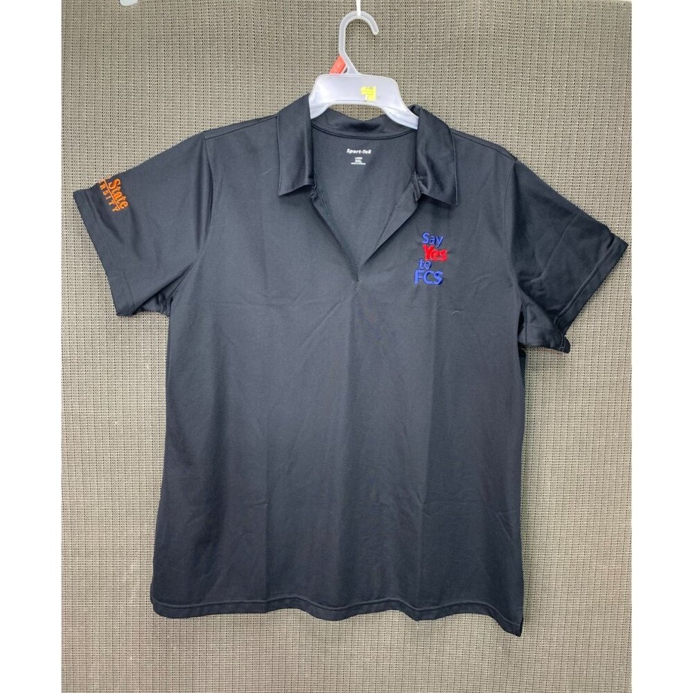 Sport-Tek Ladies 3XL Black Polo Shirt Idaho State University Say Yes to FCS